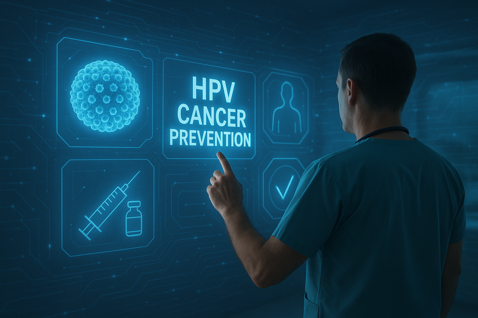 Patient discussing HPV-related cancer prevention with a clinician at CareBridge Medical in Dublin