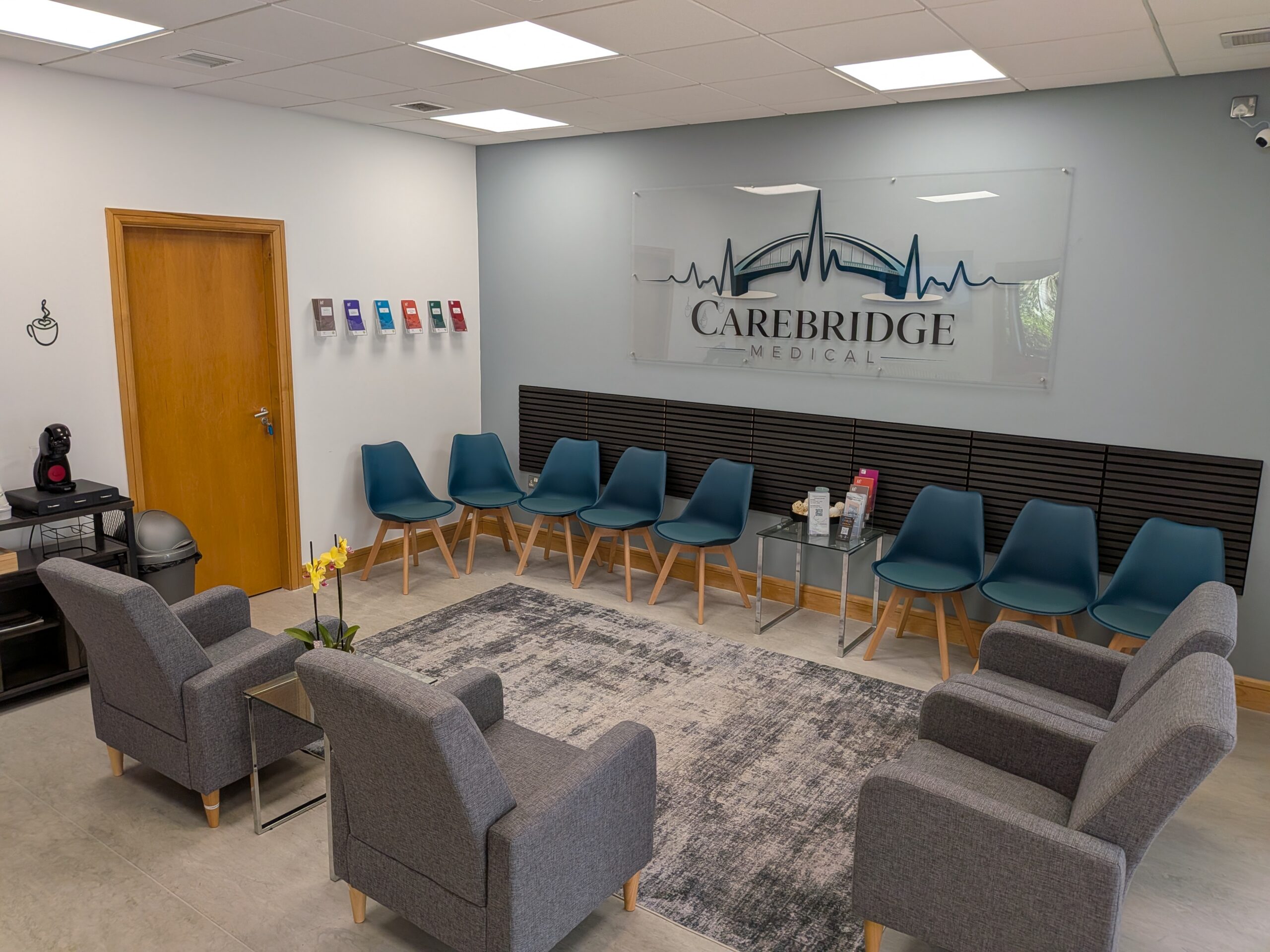 Private consultation room at CareBridge Medical in Dublin 10