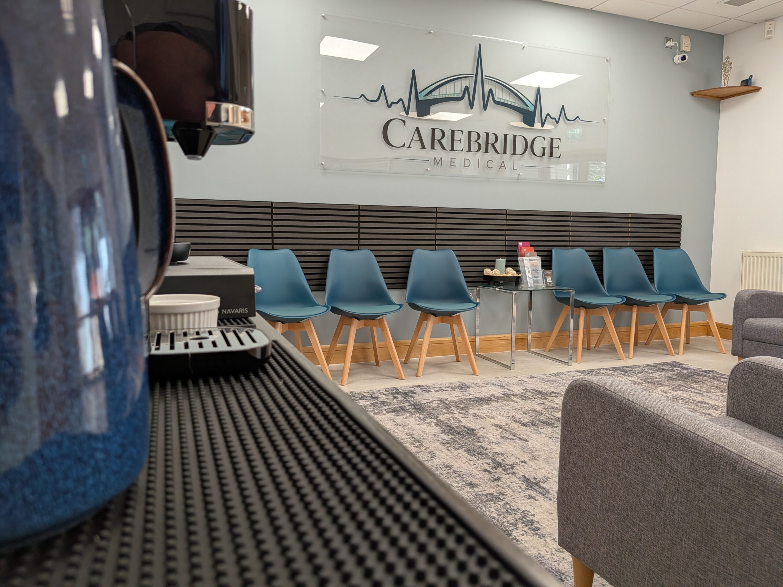 Reception and waiting area at CareBridge Medical in Dublin 10